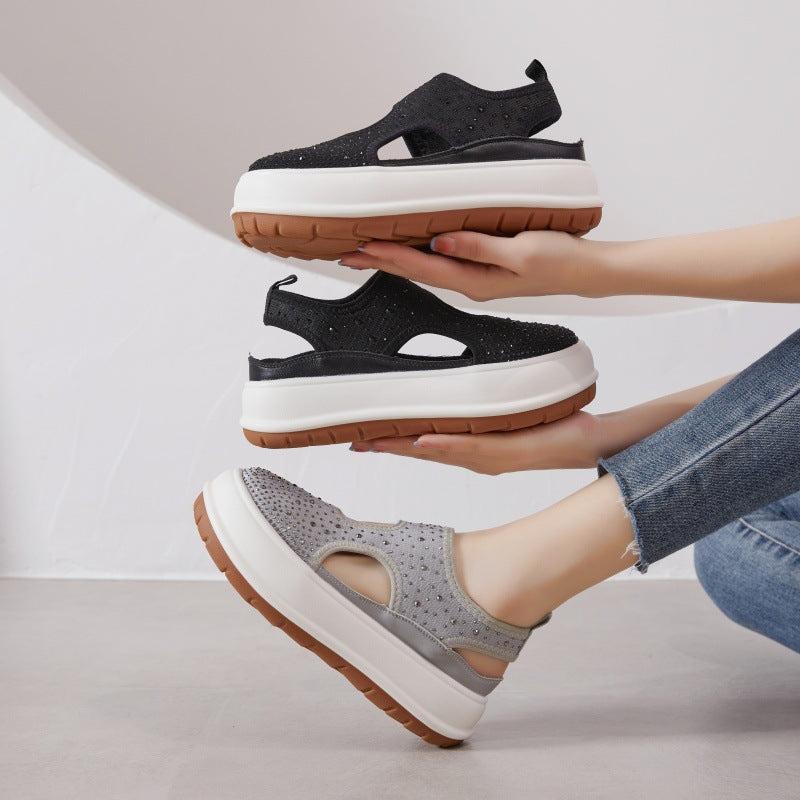 Women's Closed Toe Platform Summer Korean Style Sandals