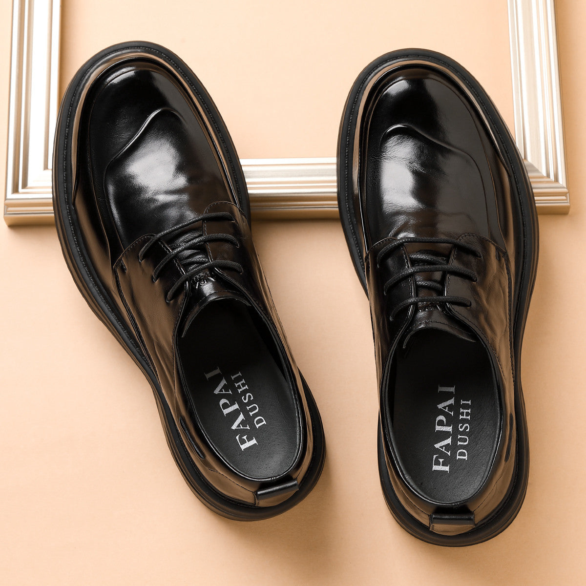 Men's Genuine Top Layer Cowhide Formal Derby Men's Business Leather Shoes