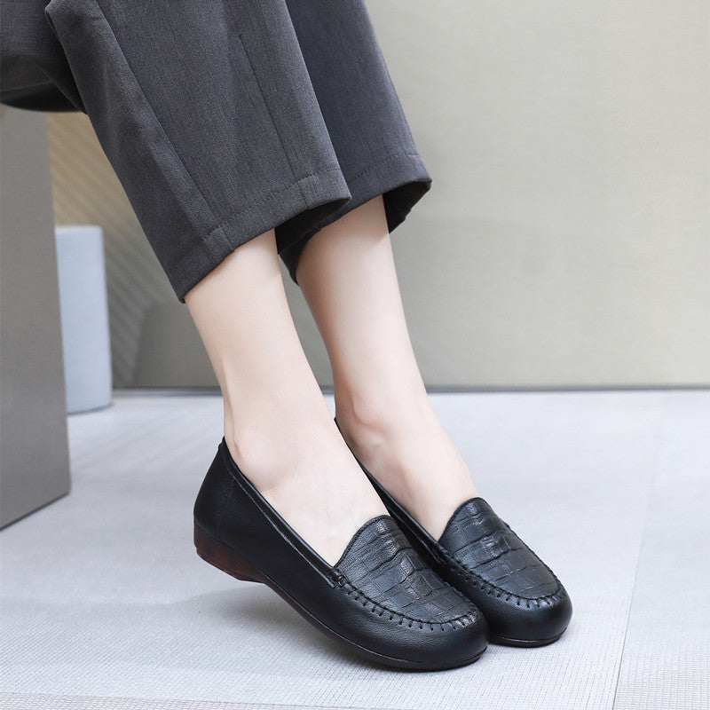 Women's Retro Authentic Leisure Versatile Plus Size Soft Loafers