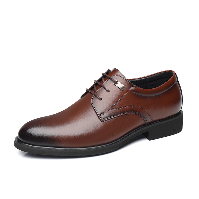 Men's Business Formal Wear Low Top Retro Trendy Leather Shoes