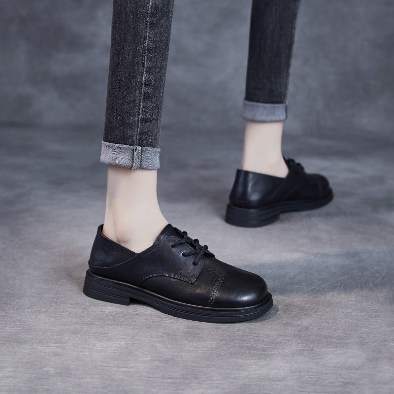 Women's Beautiful Natural Color Authentic Spring British Loafers