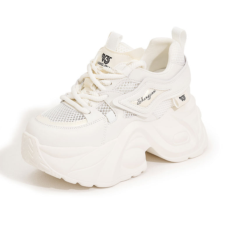 Women's Dad Summer Fashion Mesh Sports Thick Sneakers