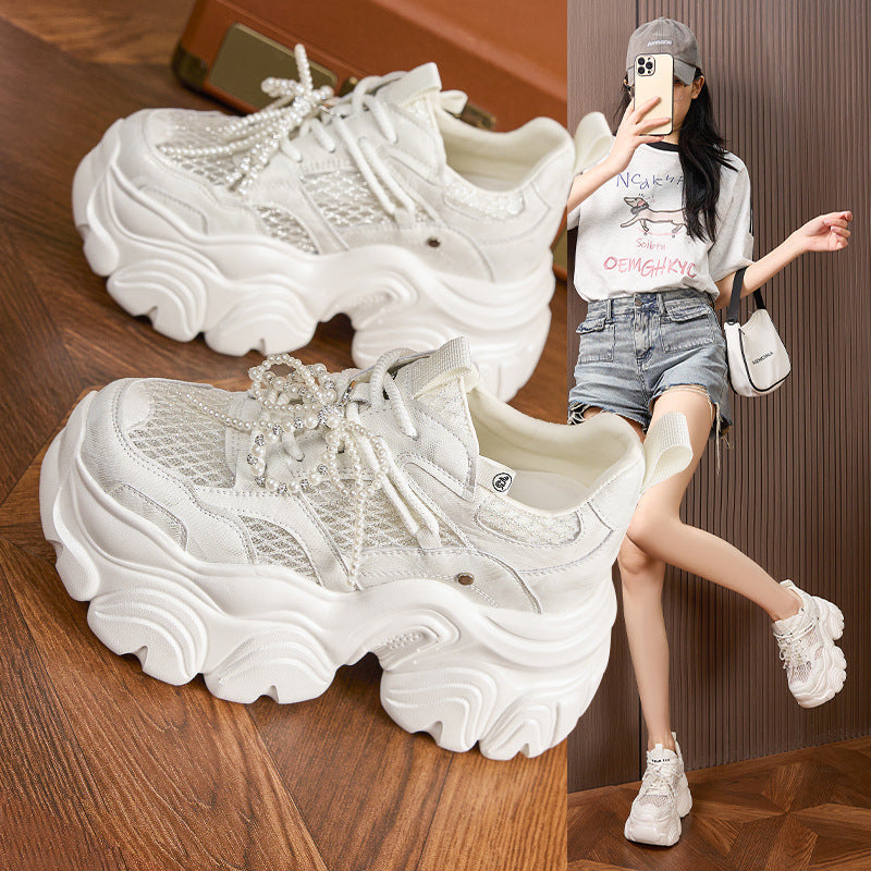 Women's Dad Summer Hollow Breathable Versatile Sports Sneakers