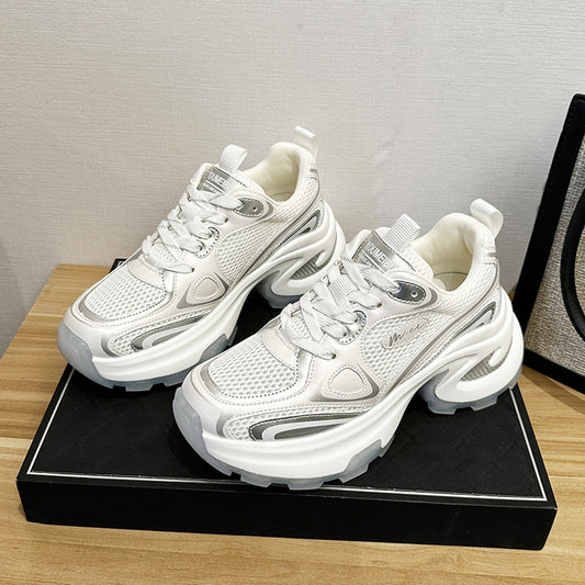 Women's Dad Fashionable Summer Korean Style Thick Sneakers