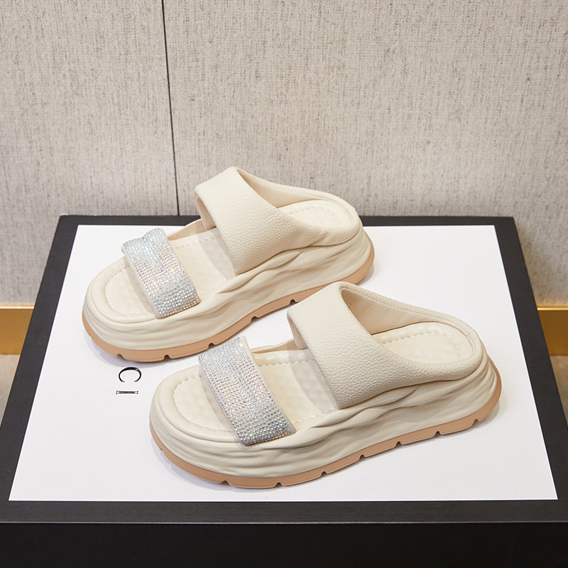 Women's Summer Thick-soled Height Increasing Outdoor High-grade Slippers