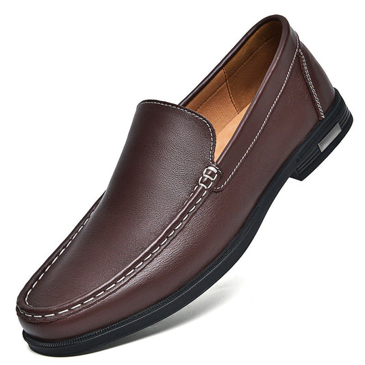 Men's Genuine Plus Size Soft Bottom Slip Loafers