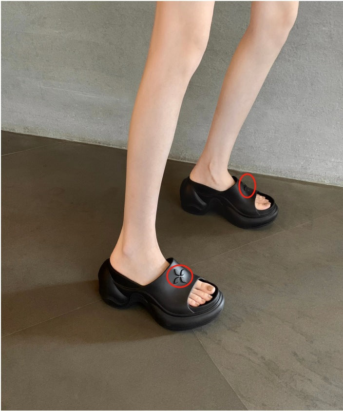 Women's Mom Height Increasing Gadget Fashionable Fine Sandals