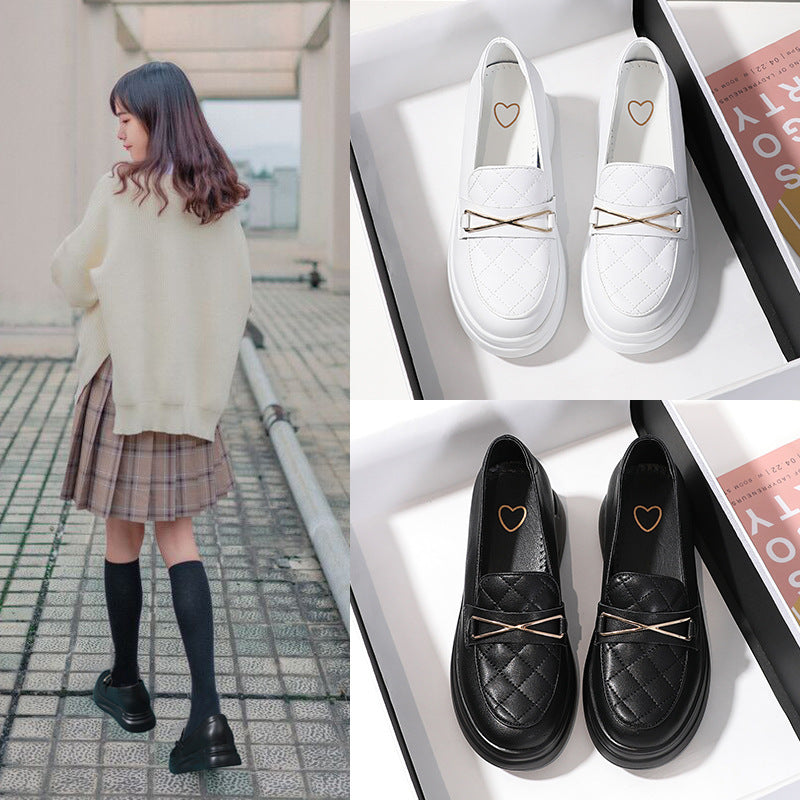 Women's Spring Invisible Elevated Genuine Mary Jane Small Nurse Women's Casual Shoes