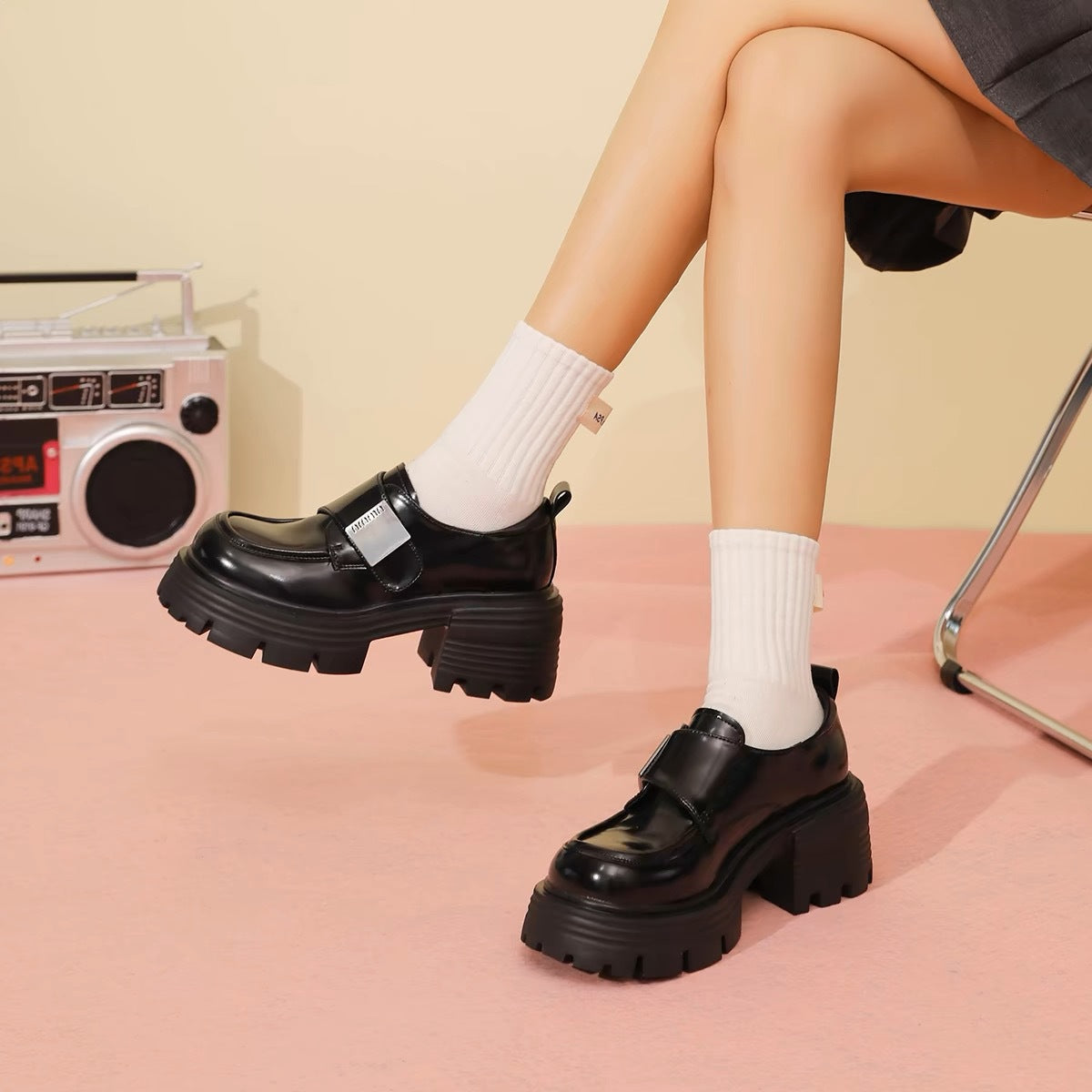 Women's Genuine Super Light Platform Autumn Chunky Loafers