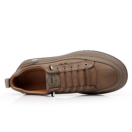Men's Fashionable Breathable Sports Versatile Daily Commuter Leather Shoes