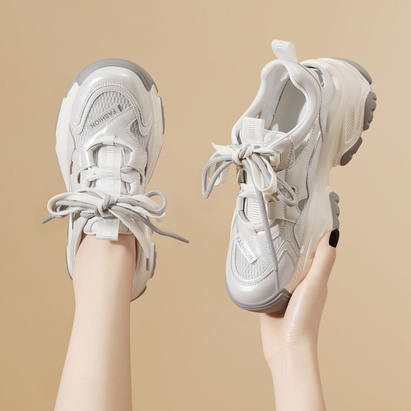 Women's Height Increasing Insole Dad Mesh Breathable Sneakers