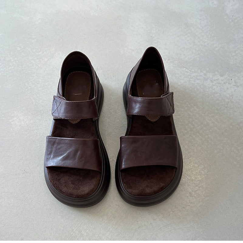Women's Retro Platform Summer Small Height Increasing Sandals