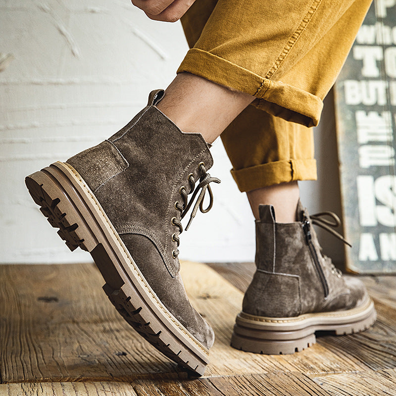 Men's British Style High Street Outdoor Leisure Vintage Boots