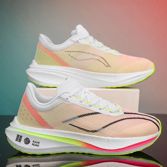 Men's Carbon Plate Running Shockproof Breathable Older Summer Sneakers