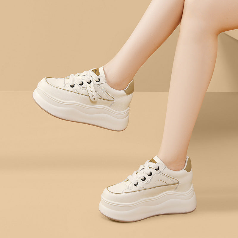 Women's Small Thick Bottom Platform Hidden Fashion Sneakers
