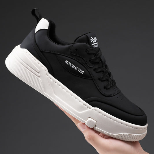 Men's Autumn First Layer Cowhide Board Sports Sneakers