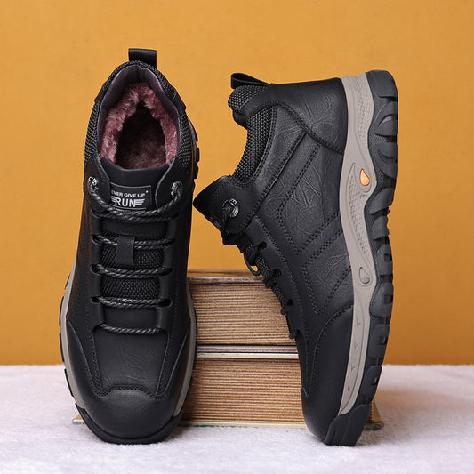 Men's Genuine Wool Outdoor Fleece-lined Warm Northeast Men's Shoes
