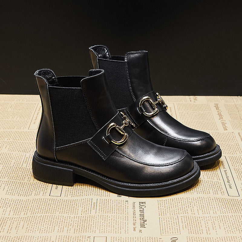 Women's Martin Autumn Plus Size Slip-on Ankle Boots