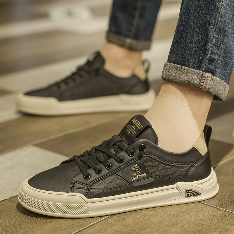 Men's Genuine Lazy Thick Bottom Versatile British Summer Men's Board Shoes