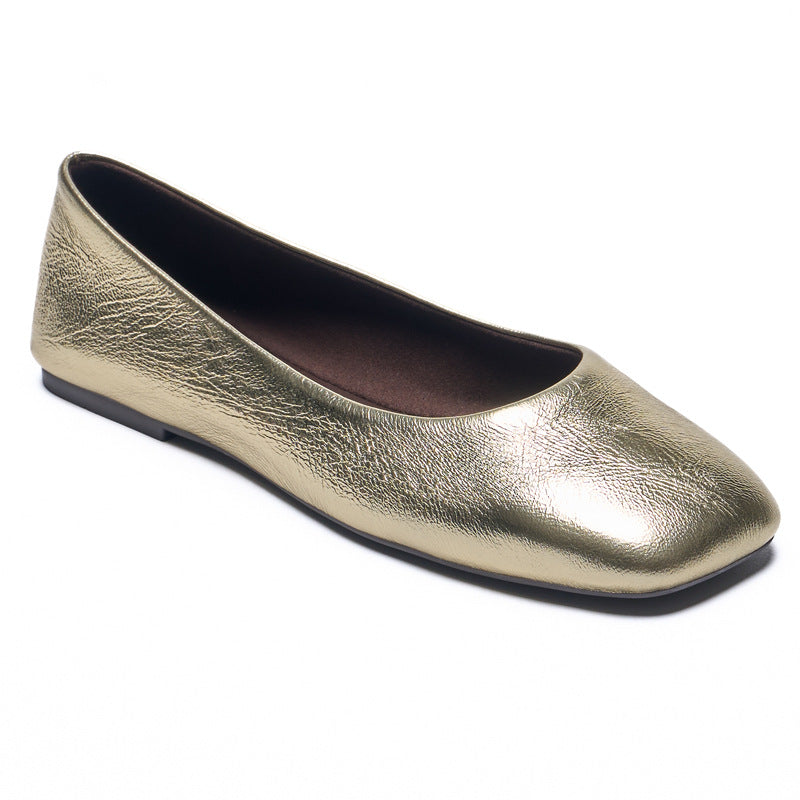 Women's Summer Flat Square Toe Ballet Low-cut Women's Fashion Shoes