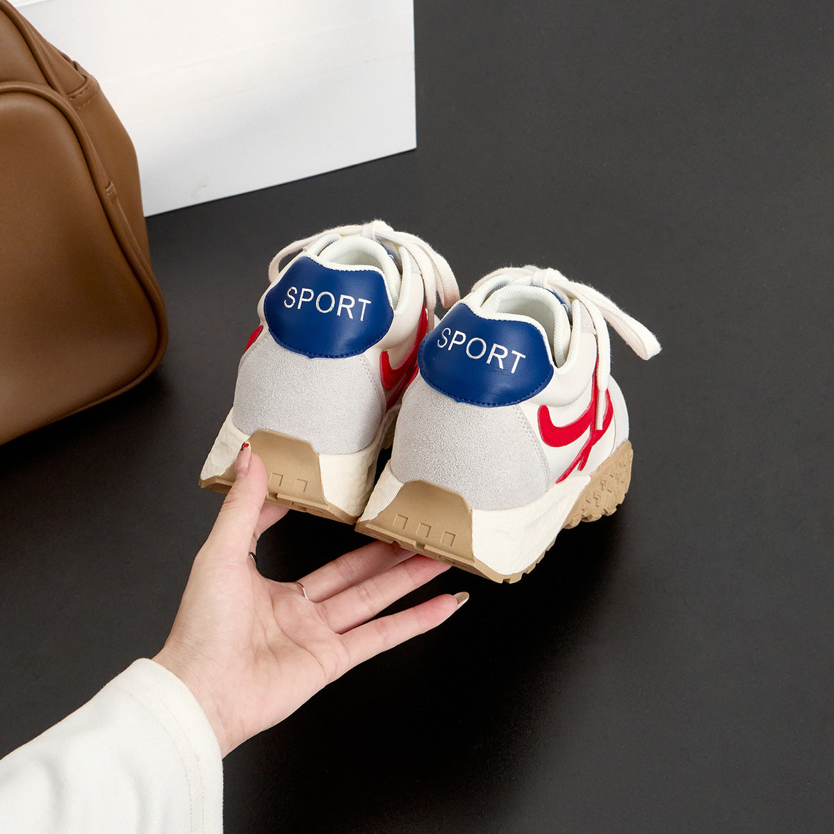 Women's Height Increasing Insole German Training Small Size Thick Bottom Color Women's Casual Shoes