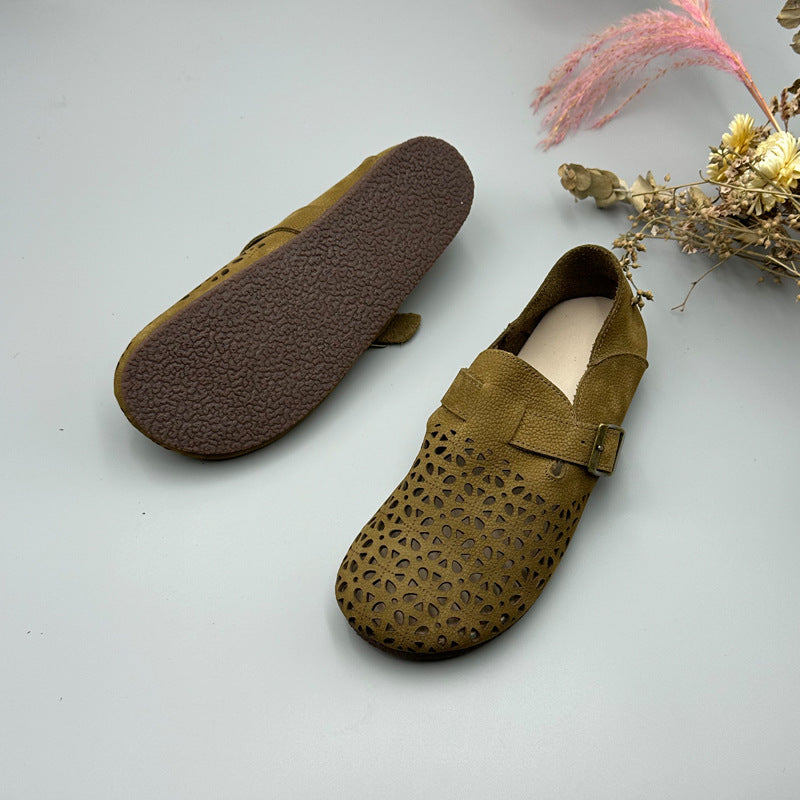 Women's Authentic Hollow Out Vintage Soft Bottom Casual Shoes
