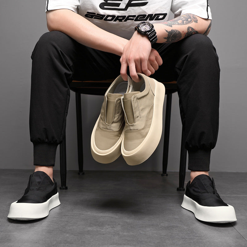 Men's Summer Breathable Cloth Chunky Trendy Versatile Canvas Shoes