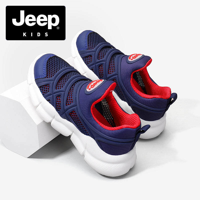 Children's Boy's Summer Hollow Breathable Caterpillar Leisure Kid's Sneakers