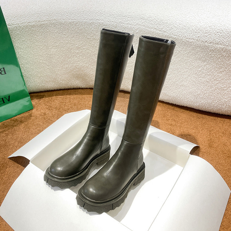 Women's Fashion High Leg Thick Bottom Knight Boots