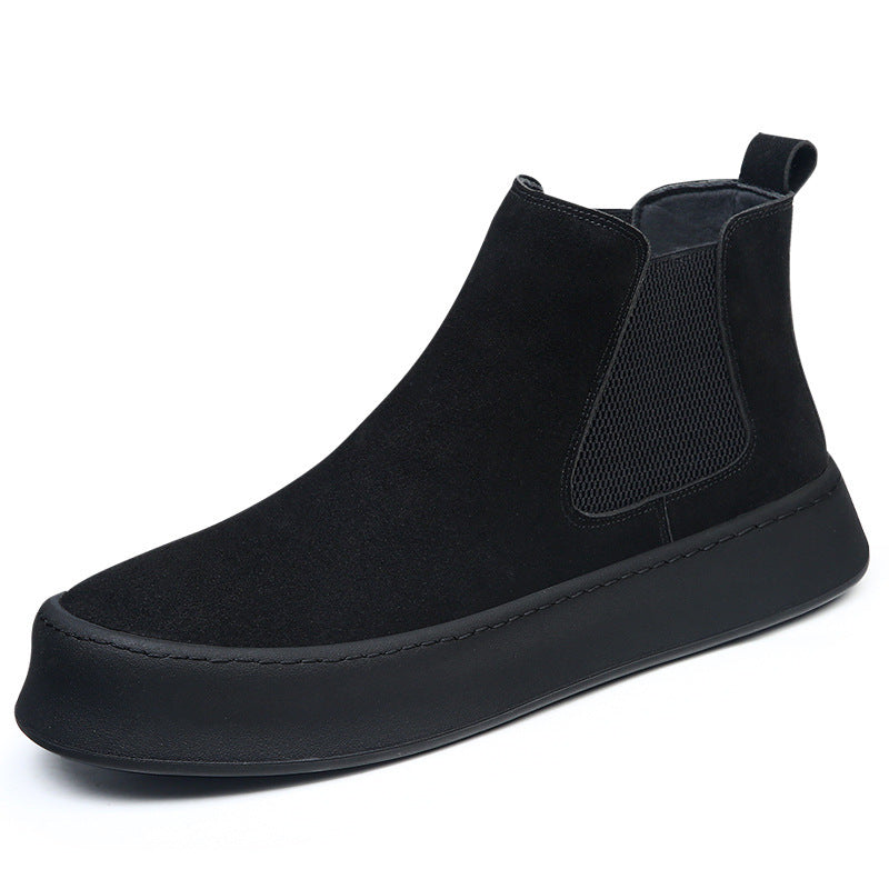 Men's Winter Martin Genuine Chelsea Fleece-lined Warm Boots