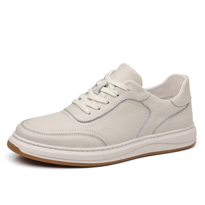 Men's First Layer Cowhide Genuine Breathable Section Casual Shoes