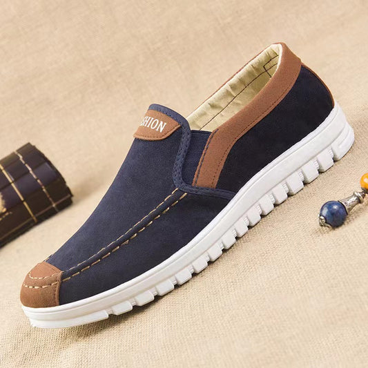 Men's Autumn Old Cloth Dad Slip-on Canvas Shoes