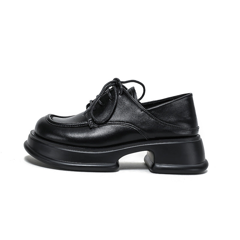 Women's British Style Chunky Platform Autumn Versatile Loafers