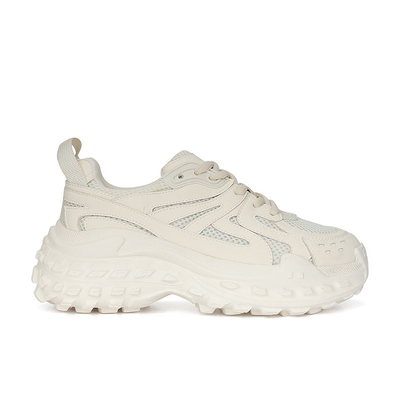 Women's Thick Bottom Mesh Elevator Breathable Sports Sneakers