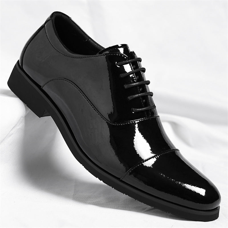 Men's Korean Style British Formal Wear Pointed Toe Plus Men's Business Leather Shoes