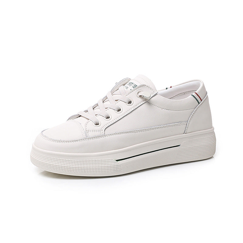 Women's White Spring Sports Lightweight Flat Comfortable Women's Casual Shoes