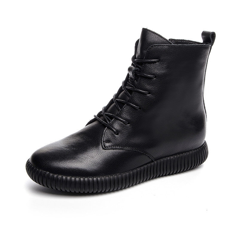 Women's Female Ankle Flat Bottom Martin Women's Shoes