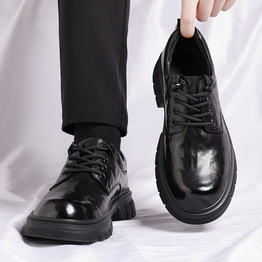 Men's Spring Clutch Pattern Cowhide Big Head Martin Sandals