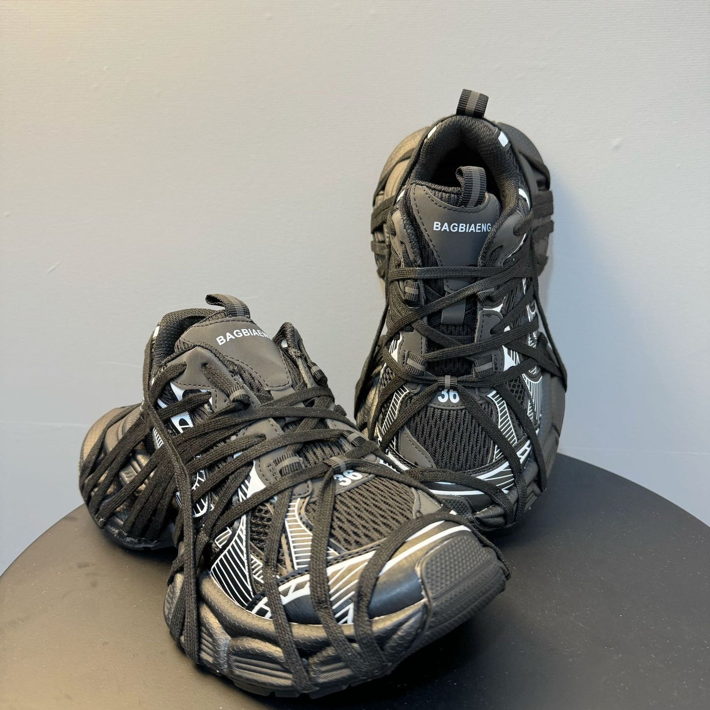 Dirty Thick Bottom Heightened Dad Strap Sneakers