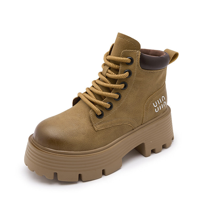 Women's Martin For Retro Motorcycle Thick Bottom Boots