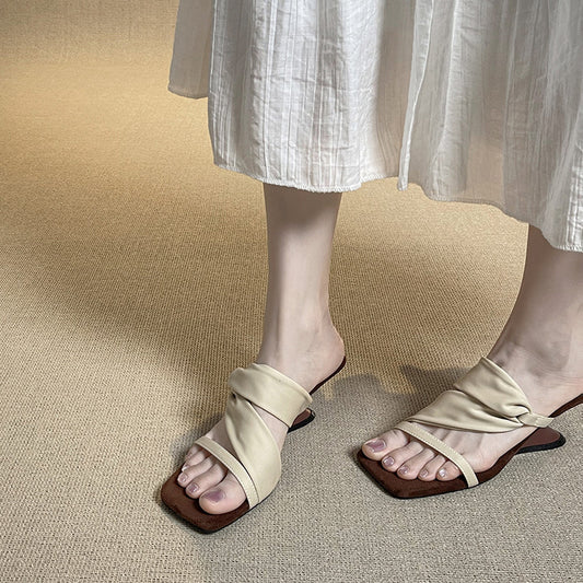 Women's Niche Lazy Two-way High Summer Outer Slippers