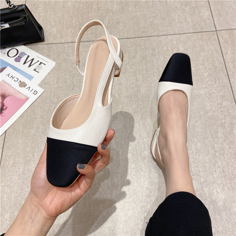 Women's Genuine Fashion Stitching Comfortable Slip-on Breathable Sandals