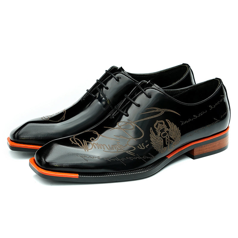 Men's Promotion Business Formal Wear Oxford Cowhide Leather Shoes