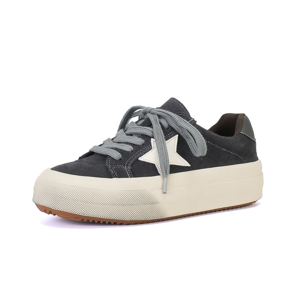 Women's Thick-soled Leopard Print Chic Training Retro Dirty Sneakers