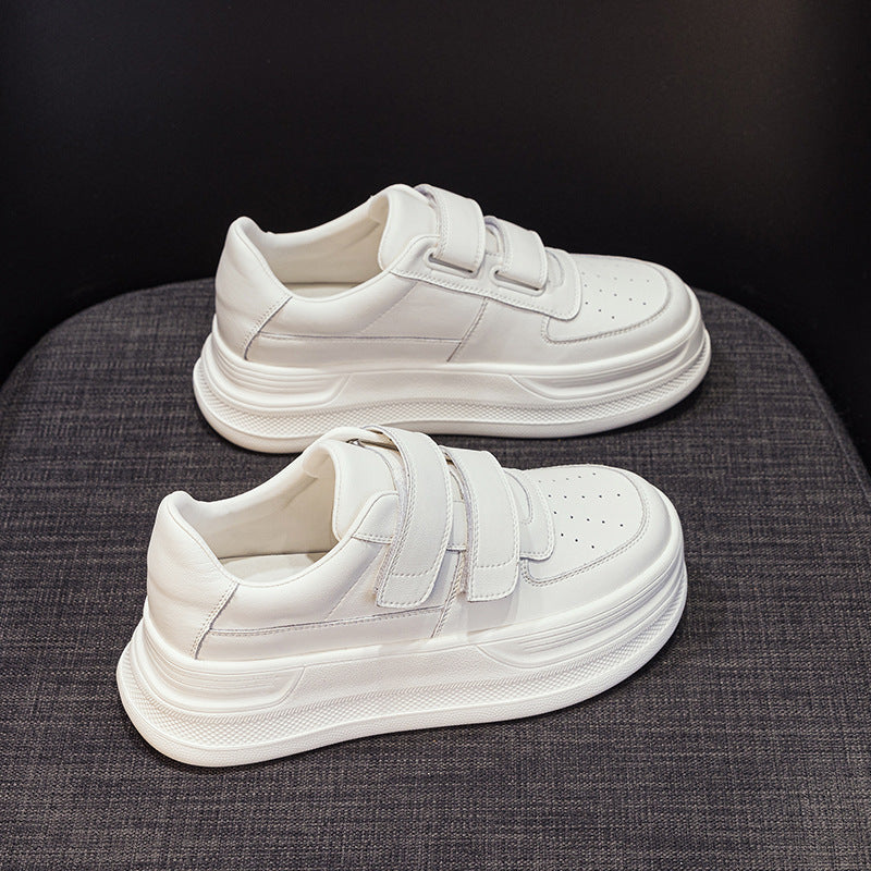 Women's White Spring Thick-soled Height Increasing Fashionable Classic Women's Shoes