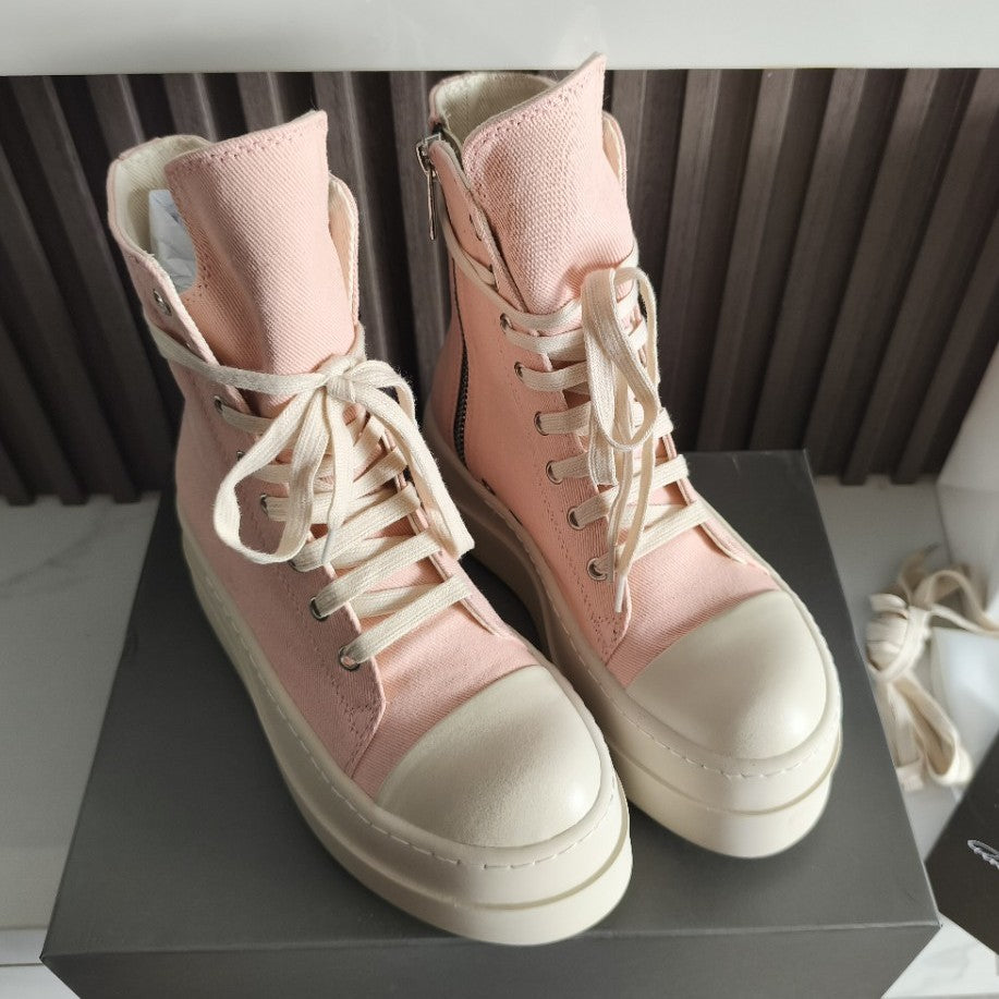 Women's Cloth Fashion Platform Height Increasing Street Canvas Shoes