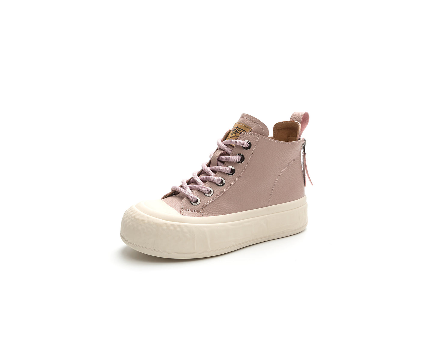 Women's Korean Style Versatile Back Double Zipper Sneakers