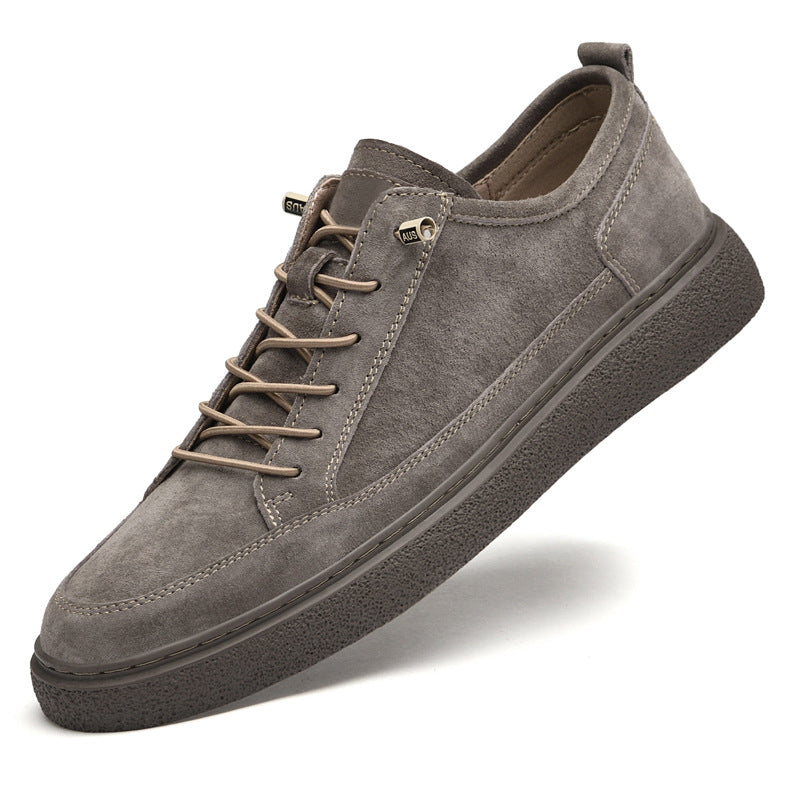 Men's Pigskin Breathable Korean Style Trendy Stylish Sneakers
