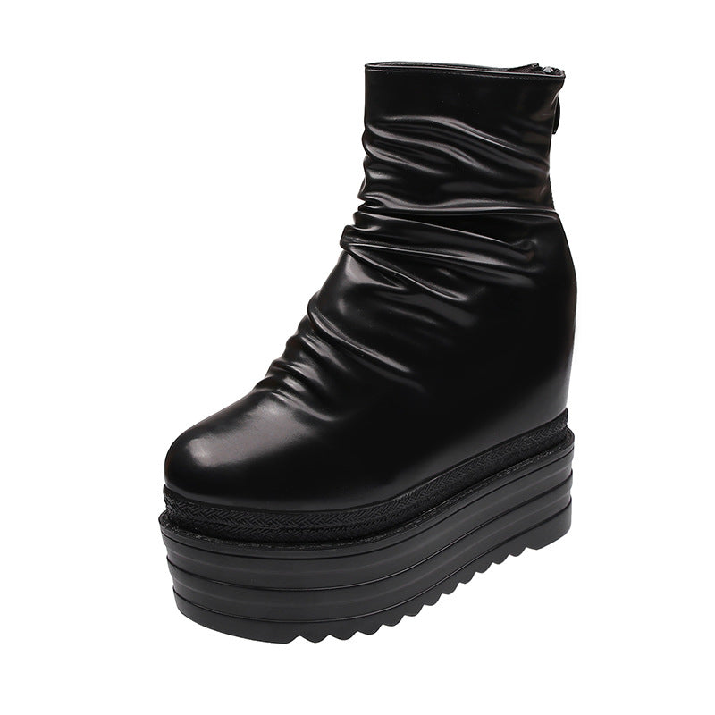 Nightclub Martin Thick Bottom Inner Height Boots