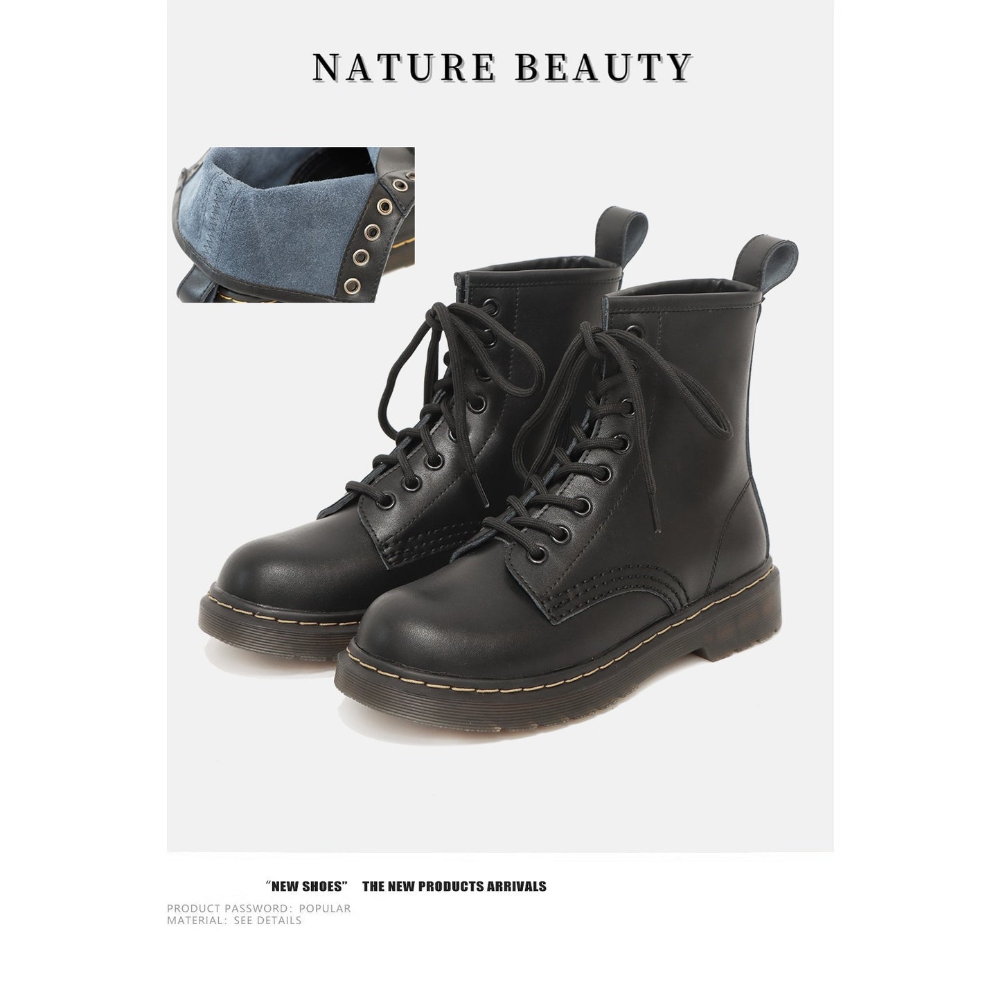Women's Full Classic Short British Retro Soft Boots
